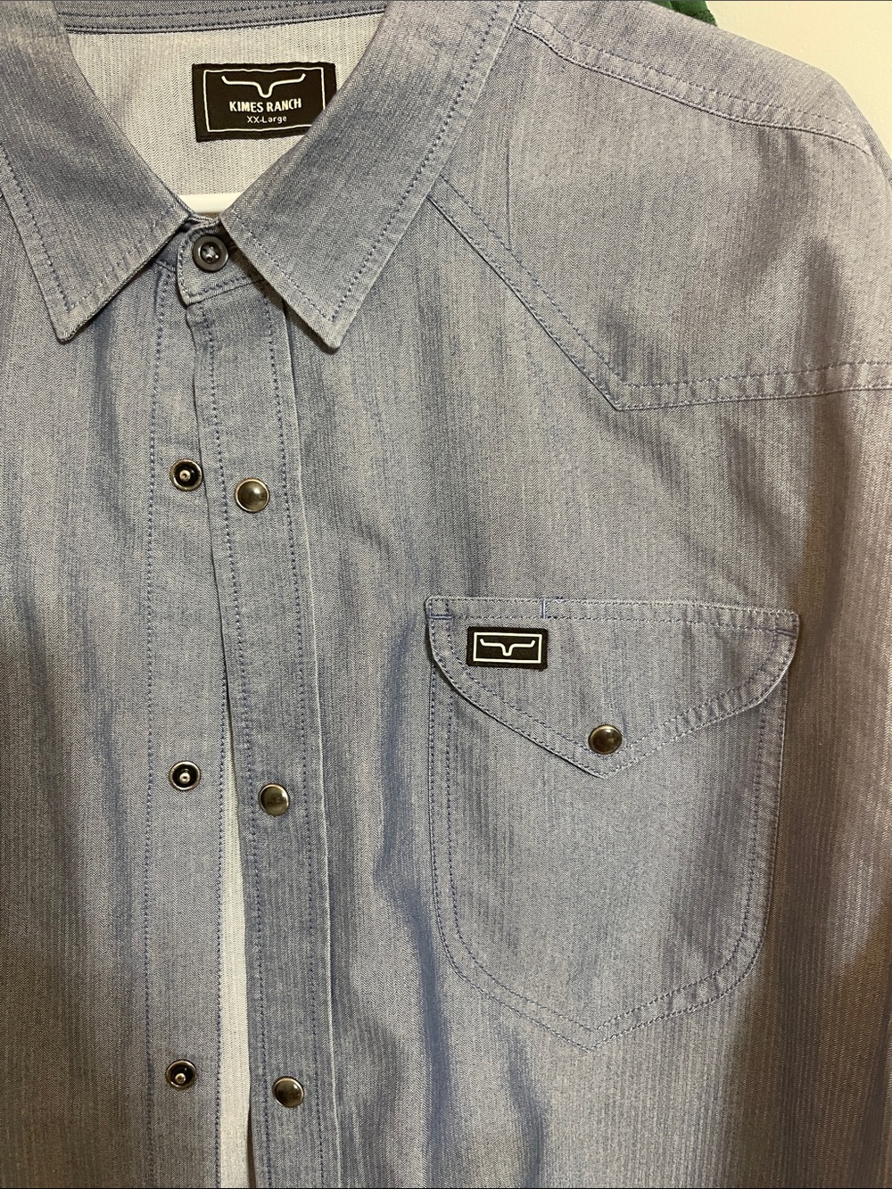 Kimes Ranch Men’s Button-Down Shirt - Light Blue - Picture 2 of 5